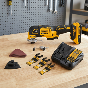 20V Brushless Cordless Oscillating Multi <b>Tool</b> <b>Angle</b> Grinder Battery Powered DIY Repair <b>Cutting</b> Sanding 13000 RPM 130mm 50mm Max - Product Image 3