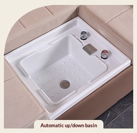 Fauteuil de massage électrique pour les pieds avec spa, bain de pieds, nettoyage des oreilles, karaoké et massage du dos - Design moderne en bois massif pour salle de bain et salon