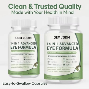 Cápsulas de Luteína y Arándanos 14 en 1, Suplemento para la Salud Ocular para Adultos, Alivia la Fatiga Ocular - Product Image 3