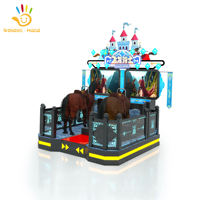 Machine de jeu d'arcade de simulation de course de chevaux sportive à monnayeur Golden Hand Top Speed 2 pour 2 joueurs, écran LCD 55 pouces, 4000W, 220V, en métal