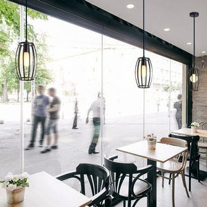 Modern Industrial Stainless Steel Pendant <b>Lights</b> Gold Wire <b>Cage</b> E26 Bulb Base 3500K Warm White LED 5-Year Warranty Adjustable - Product Image 3