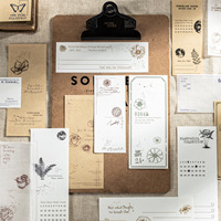 Bloc-notes de 30 pièces par paquet, série de marqueurs de papier Boymarker, thème végétal, journal décoratif, matériel de base, 6 modèles