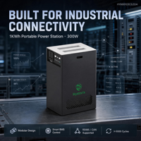 Station d'alimentation portable 300W 1000Wh, système de stockage d'énergie LFP, conception modulaire, BMS, 6000 cycles, station d'alimentation solaire