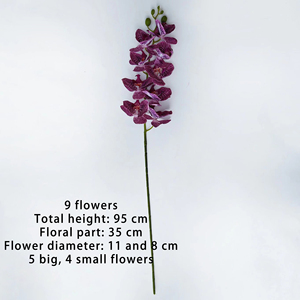 PT-PH005 tự nhiên Nhân Tạo Hoa Latex <span class=keywords><strong>Moth</strong></span> phong lan hoa nhân tạo bướm phong lan cho trang trí nội thất phong lan hoa trang trí - Product Image 2