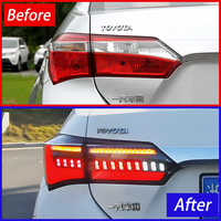Feux arrière LED KGKB pour Toyota Corolla E170 2014-2017 – Amélioration DRL, feux de freinage et clignotants séquentiels – Plug & Play