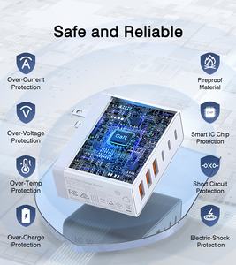 <span class=keywords><strong>Chargeur</strong></span> multifonctionnel HNT au <span class=keywords><strong>prix</strong></span> d'usine, GaN 100W, <span class=keywords><strong>6</strong></span> ports, portable, PD20W, QC18W, charge rapide de voyage, type C, pour <span class=keywords><strong>iPhone</strong></span> - Product Image 5