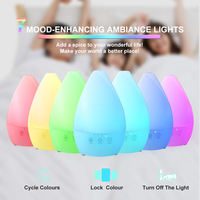 Diffuseur d'arômes intelligent portable de 200 ml avec commande tactile, lumière d'ambiance LED et humidificateur d'air électrique pour la pièce - Vente en gros