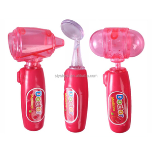 Ensemble de jouets de médecin unisexe 11 pièces avec mallette transparente <span class=keywords><strong>rose</strong></span> et étui en plastique stéthoscope pour enfants et garçons et filles - Product Image 3