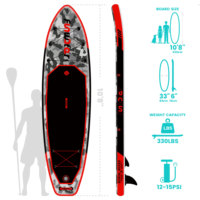 FUNWATER Dropshipping OEM sup Paddle Board 18 pieds Planche de paddle gonflable Stand up Paddleboard sup Paddle Board