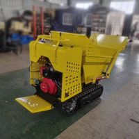 Usine nouvelle chenille Dumper 500kg entièrement hydraulique Euro 5 moteur diesel démarrage électrique vente chaude usage domestique Mini décharge avec pelle