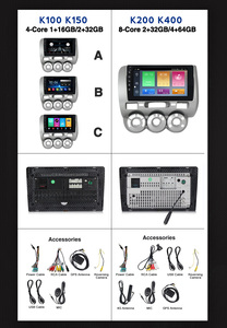 MEKEDE เครื่องเล่น DVD Android 4Core 2.5D,หน้าจอ IPS สำหรับ <span class=keywords><strong>HONDA</strong></span> JAZZ <span class=keywords><strong>City</strong></span> 2002 2003 2004 2005 <span class=keywords><strong>2006</strong></span> 2007 2 + 32G GPS สเตอริโอ SWC - Product Image 5