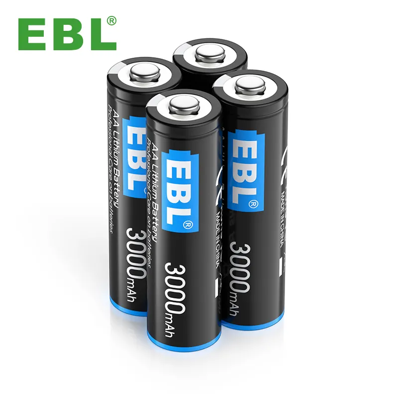 4PCS Wholesale Lithium iron Phosphate Dry Double A Battery 1.5v 3000mAh Cells AA Batteries Pack