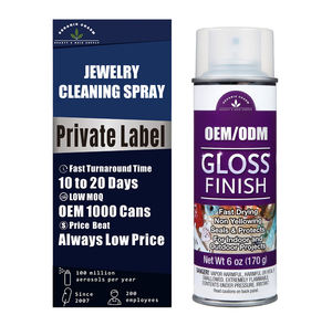เครื่องทำความสะอาดแบบเข้มข้นแบบสเปรย์และมูสแข็งแรงแบบมืออาชีพสำหรับนาฬิกาเพชรอัญมณีงานหัตถกรรมโลหะโลโก้ตามสั่ง - Product Image 1