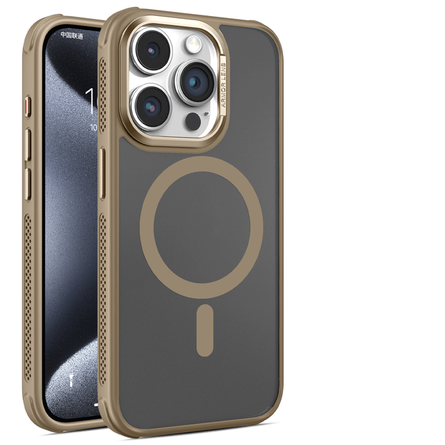 For iPhone 16 Pro Max Plus Case Silicone Case with Stand Military-Grade Protection Built-in Camera Magnetic Phone Case