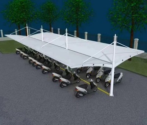 Kiến trúc carport thép cấu trúc màng mái nhà để xe nơi trú ẩn bãi đậu xe Lều xe đổ mái nhà thiết kế cấu trúc màng - Product Image 6