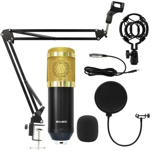 Bm800 Ghi Âm Chuyên Nghiệp Thiết Bị Phòng Thu Karaoke Chơi Game Microphone Condenser Microphone Cho Podcast Âm Thanh <span class=keywords><strong>Video</strong></span> Sống - Product Image 2
