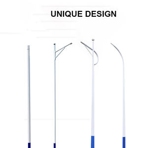 DAWN Direct Sell Q235 Galvanisé Fer Conique Led Rond Lampadaire Polonais Simple Bras Flexible <span class=keywords><strong>3m</strong></span>-8m 160 km/h Résistant Au Vent - Product Image 3