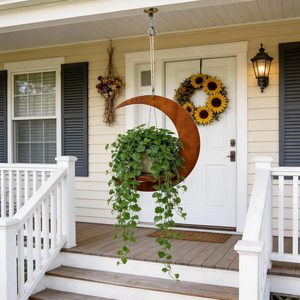 Estante Colgante para Plantas con Diseño de Luna, Soporte de <span class=keywords><strong>Techo</strong></span> para Plantas de Interior, Macetas, Espacios Pequeños, Decoración del Hogar - Product Image 5