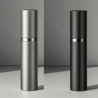 Flacon de parfum de voyage plat en verre de luxe 10 ml avec pulvérisateur à pompe, format de poche portable, parfum corporel avec impression sérigraphiée, diffuseur à bâtonnets