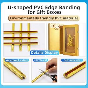 Banda de Borde de Plástico Flexible, Autoadhesiva, en Forma de U, Resistente al Agua y Ecológica, Marca DeDong <span class=keywords><strong>Uk03</strong></span>, para Cajas de Regalo y Marcos de Fotos - Product Image 3