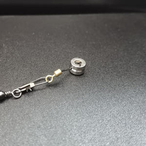 Outil de recherche de fond cylindrique en acier inoxydable, lest de pêche durable pour usage en rivière - Product Image 1