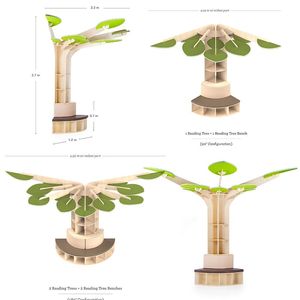Árbol de Cuentos Montessori para Jardín de Infancia con Bancos, Estantería para Libros de Guardería, Rincón de Lectura para Preescolar, Muebles para Guardería - Product Image 2