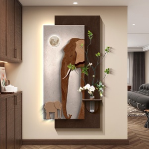 Lámpara de Pared 3D con Diseño de Pintura Abstracta en Piedra Arenisca, Decoración de Alta Gama para Entrada, Vestíbulo, Pasillo Moderno, Lámpara Colgante LED - Product Image 6