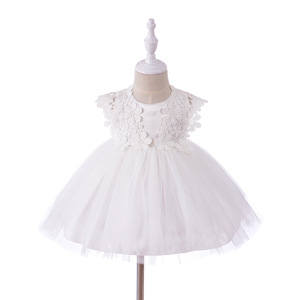 Robe pour filles en coton de couleur rouge unie, vêtements pour enfants personnalisés, robe de demoiselle d'honneur colorée - Product Image 3