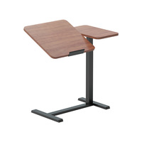Table de chevet et bureau relevable hydraulique moderne et minimaliste, table d'étude mobile, table d'appoint pour canapé - Bois