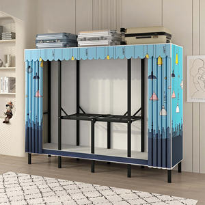 Armadio Pieghevole di Alta Qualità 2025, Grande Capacità, con <span class=keywords><strong>Cerniera</strong></span>, Portatile, <span class=keywords><strong>a</strong></span> 2 Ante, per Camera da Letto, Armadio Portaoggetti - Product Image 6