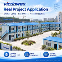 VICDOWEX Bâtiment préfabriqué personnalisé de type K (vicdowex-K1) – Conception modulaire contemporaine pour camp de construction, bureau ou logement d'ouvriers