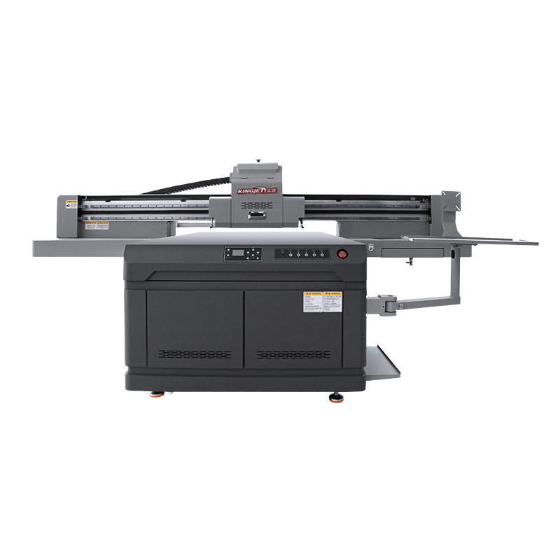 Kingjet UV Flatbed Digital Printer For Ceramic Tiles Wood Aluminum Roll-to-Roll Plate DX5 Print Head For Printing Shops
