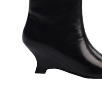 Bottes d'équitation en cuir véritable sur mesure pour femmes, style vintage, marron, bout pointu, bottes longues, chaussures haut de gamme fabriquées à la main, fournisseur ODM d'usine
