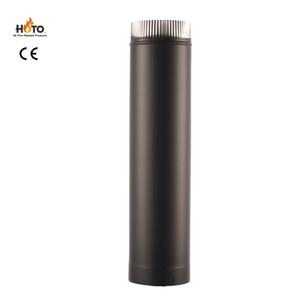 Труба-колено (отвод) для дымохода из нержавеющей стали с двойной изоляцией, для установки внутри помещений, для печи-камина, с одним выходом дымохода - Product Image 2