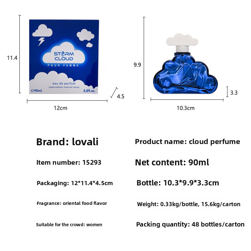 Profumo di nuvole blu scuro