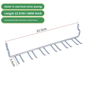 Siêu Thị Kệ Hiển Thị Giá Móc Điện Thoại Di Động Phụ Kiện Thực Phẩm Phần Cứng Công Cụ Đồ Trang Sức Móc Đục Hội Đồng Quản Trị Kim Loại - Product Image 3