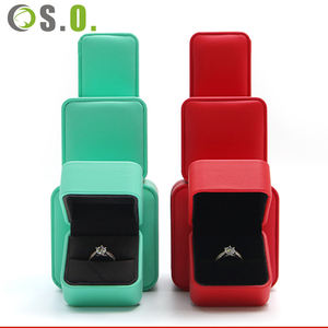 Caja de Joyería de Cuero PU de Lujo Premium Shero para Anillos, Pulseras y Collares, Color Personalizado, Elegante Caja con Tapa Abatible - Product Image 5