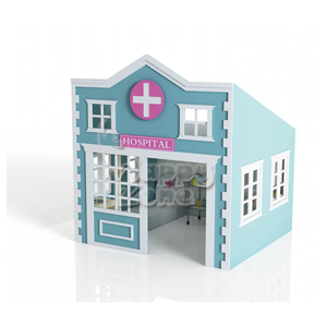 Équipement de jeu intérieur personnalisé pour enfants : maison de jeu de rôle Hôpital, <span class=keywords><strong>Banque</strong></span>, Mini-ville, jouets de jeu de rôle pour enfants - Product Image 4