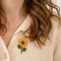 Promotion : Broche en émail mignonne, imitation bronze antique, en métal, avec motif 'La santé mentale compte', personnalisable avec LOGO et lettres, pour femme