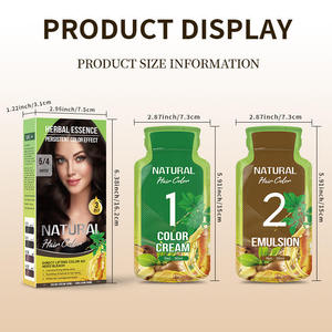 VOJO Crema Colorante per Capelli Naturale all'Estratto di Ginseng Senza Ammoniaca 120ml, Colore Nero <span class=keywords><strong>Permanente</strong></span> Rapido per Donne e Saloni - Product Image 3