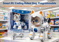 Robot chien télécommandé, chiot robot programmable et interactif, jouet électronique intelligent pour enfants