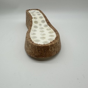 Superficie del tallone del cuneo <span class=keywords><strong>in</strong></span> PVC rivestita con <span class=keywords><strong>suola</strong></span> sandalo estiva <span class=keywords><strong>in</strong></span> pelle di <span class=keywords><strong>sughero</strong></span> - Product Image 4