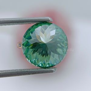 Handmade Customizable Green Moissanite Brilliant Round Cut Loose <b>Diamond</b> <b>Jewelry</b> Piece - Product Image 4