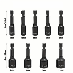 Hex Shank Socket Set 5mm To 12mm Metric Internal Hex Automotive Repair Tool Kit - Product Image 5