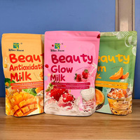 Poudre de boisson lactée éclaircissante OEM ODM Beauty Glow - 15g*12 sachets aux saveurs de fruits variées, aide à éclaircir et à rajeunir la peau