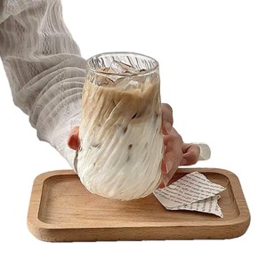 USA Minimalist Home Bar Party Jus de fruits Lait Eau froide Café glacé Thé 400ML Tasse en verre transparent Convient pour diverses vacances - Product Image 5