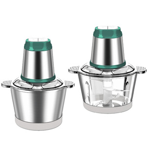 Procesador de Alimentos de Acero Inoxidable 1L 3L, Picadora de Carne Eléctrica Multifuncional, Mezcladora de Masa, Preparador de Comida para Bebés - Product Image 4