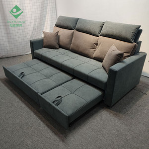 <span class=keywords><strong>Divan</strong></span>-silla plegable de madera moderna, sofá cama de tres asientos, sala de estar, multifunción - Product Image 1