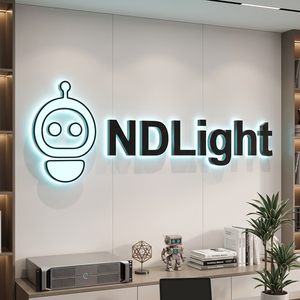 Letrero LED Personalizado para Negocios, Letreros Iluminados LED para Exteriores, Diseño de Logotipo Acrílico 3D para Peluquería - Product Image 2