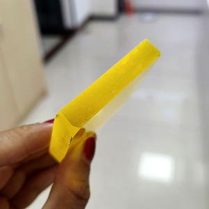 Material sin cortar áspero YAG granate de aluminio de itrio sintético de color amarillo fluorescente - Product Image 6